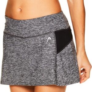 Head Women's Gray Athletic Tennis Skort Size L
